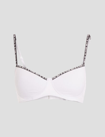 Soutien-gorge triangle paddé blanc femme