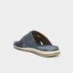 Mules brides croisées bleu homme
