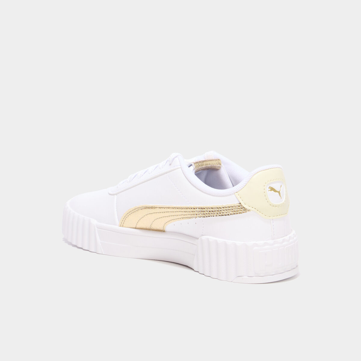 Tennis basses &agrave; lacets Carina 3.0 Puma jaune or femme