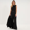 Combinaison pantalon sans manches noir femme