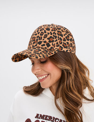 Casquette coton marron femme