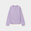 Sweat col rond manches longues mauve fille