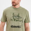 T-shirt manches courtes Naruto vert kaki homme