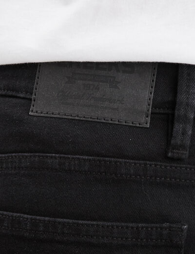 Jeans regular 5 poches denim noir homme
