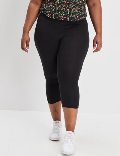 Leggings 7/8ème noir femme grande taille