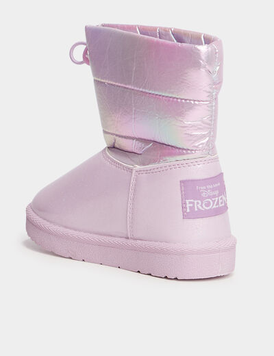 Bottines fourrées Reine des neiges violet fille
