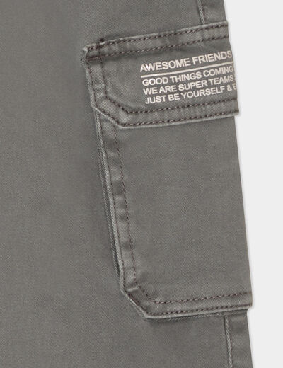 Pantalon jogger gris foncé garçon