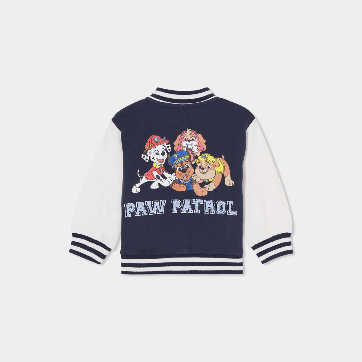 Gilet col teddy coton Pat Patrouille bleu marine bébé garçon
