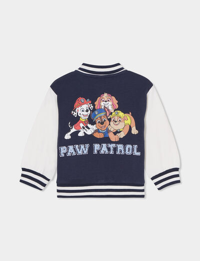 Gilet col teddy coton Pat Patrouille bleu marine bébé garçon