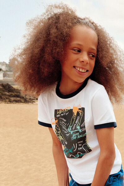 T-shirt Liberto gris garçon