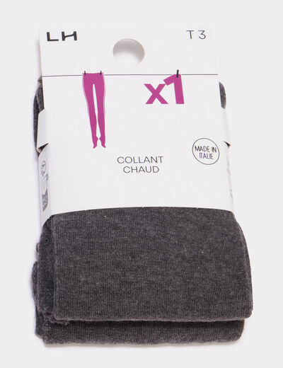 Collants opaques gris femme