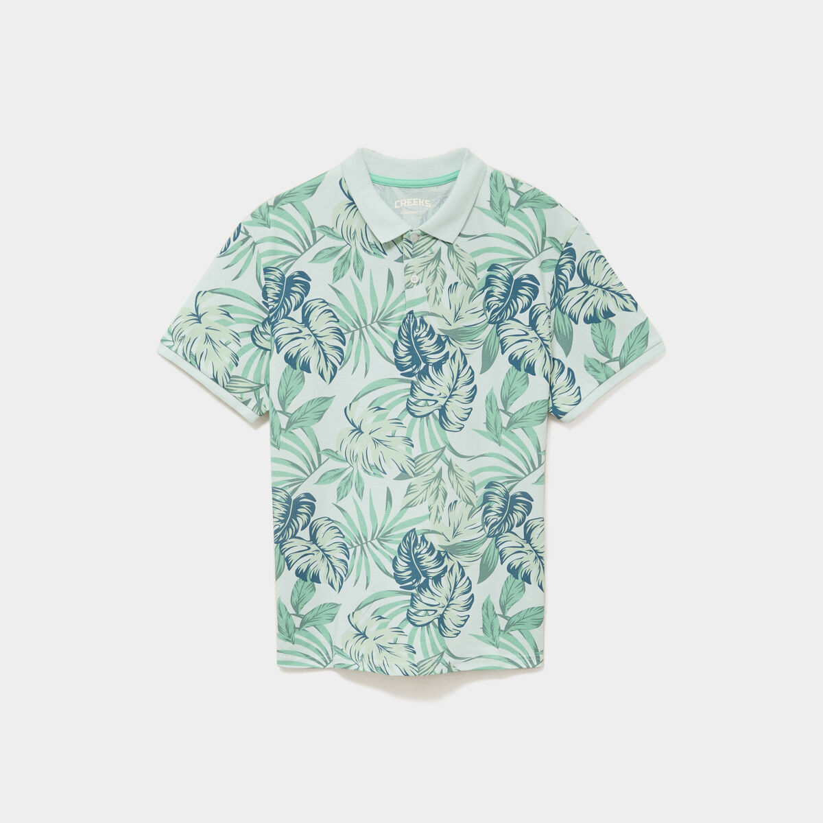 Polo jersey coton manches courtes vert homme