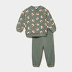 Ensemble 2 pi&egrave;ces sweat et pantalon vert kaki b&eacute;b&eacute; gar&ccedil;on