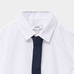 Chemise manches courtes avec cravate blanc gar&ccedil;on