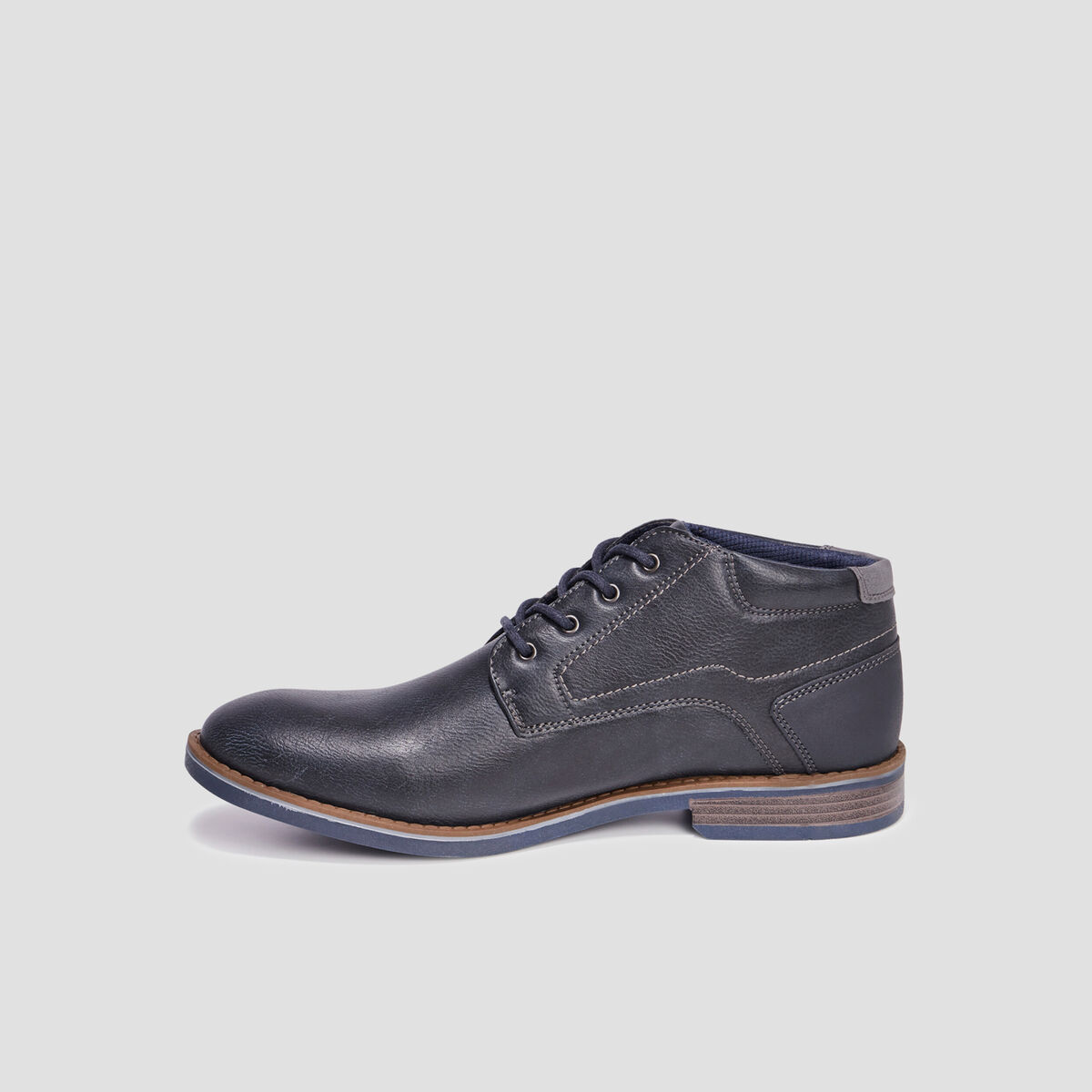 Bottines &agrave; lacets noir homme