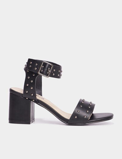 Sandales avec clous et talons Liberto noir femme