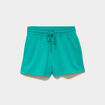 Short de jogging molletonn&eacute; ajust&eacute; bleu turquoise femme