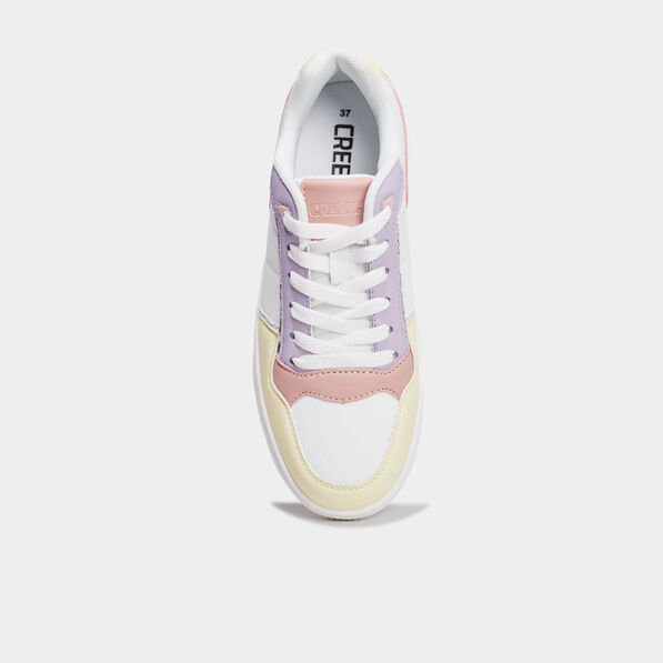 tennis basses a lacets creeks jaune fille Tennis basses à lacets Creeks jaune fille