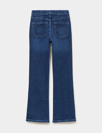 Jegging bootcut taille &eacute;lastiqu&eacute;e denim stone fille