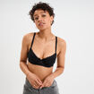 Soutien-gorge corbeille paddé dentelle noir femme