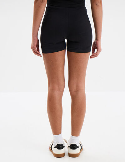 Legging court coton majoritaire noir femme