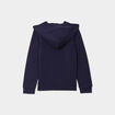 Sweat &agrave; capuche zipp&eacute; bleu marine fille