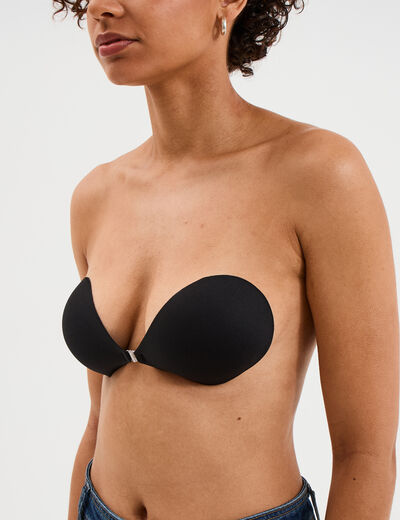 Soutien-gorge adh&eacute;sif r&eacute;utilisable noir femme