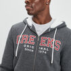 Sweat zippé à capuche Creeks gris foncé homme