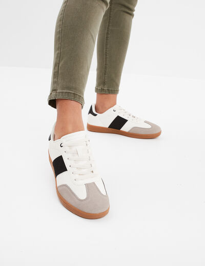 Tennis basses à lacets Creeks noir femme