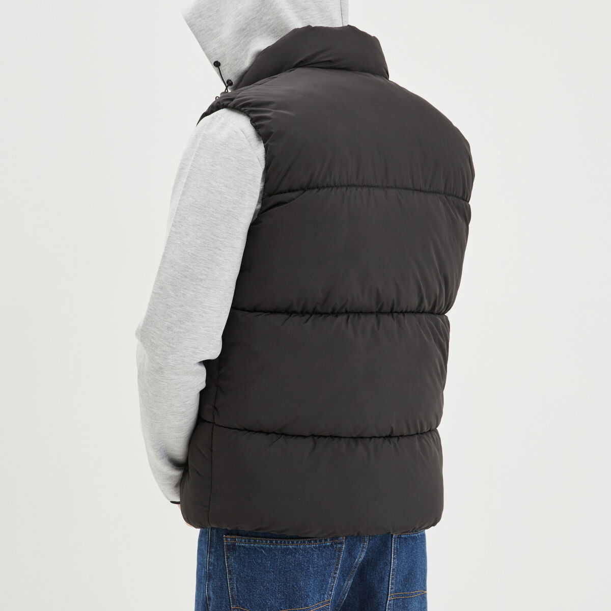 Doudoune sans manches zippée noir homme
