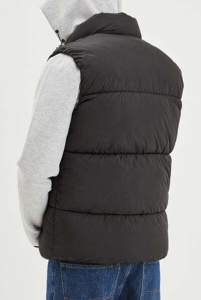 Doudoune sans manches zippée noir homme