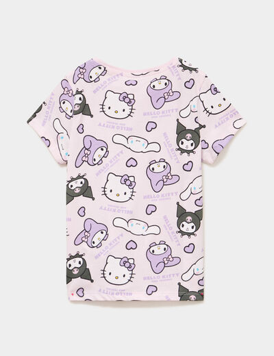 Ensemble pyjama short coton Hello Kitty rose clair fille