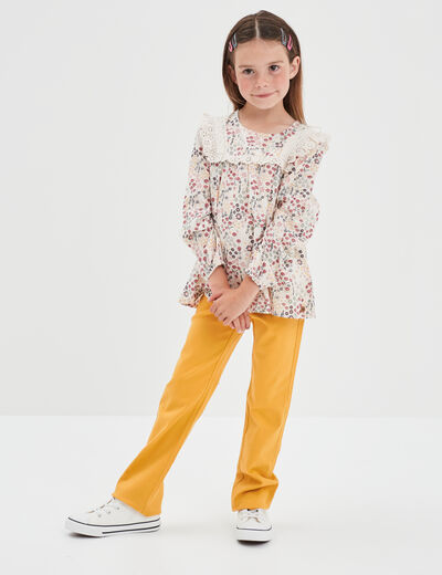 Tennis montantes en toile Creeks blanc fille