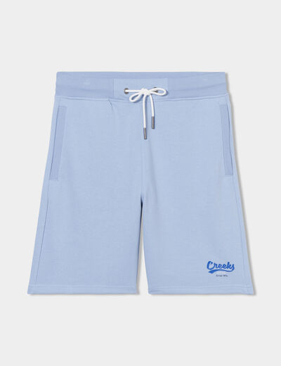 Short de jogging droit à coulisse Creeks bleu ciel homme