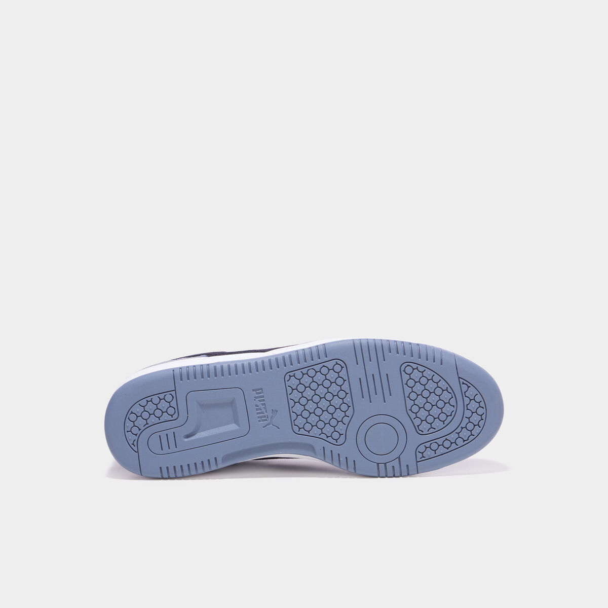 Tennis &agrave; lacets en cuir Puma Rebound V6 bleu lavande homme