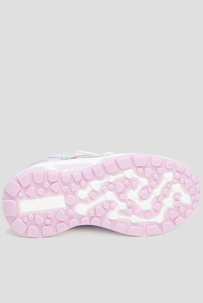 Baskets running lumineuses Frozen violet fille