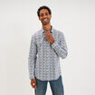 Chemise ajust&eacute;e manches longues multicolore homme