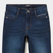 Jean skinny 5 poches taille ajustable bleu fonc&eacute; gar&ccedil;on