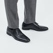 Derbies à bouts carrés noir homme