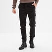 Pantalon cargo slim coton Liberto noir homme