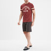 Ensemble pyjama short bordeaux homme