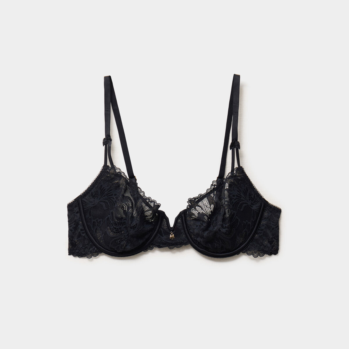 Soutien-gorge embo&icirc;tant dentelle noir femme