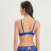 Soutien-gorge maxi push-up bleu electrique femme