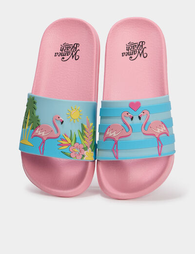 Claquettes de plage multicolore fille
