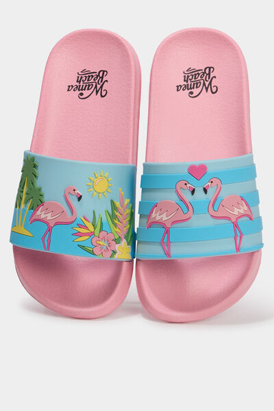 Claquettes de plage multicolore fille