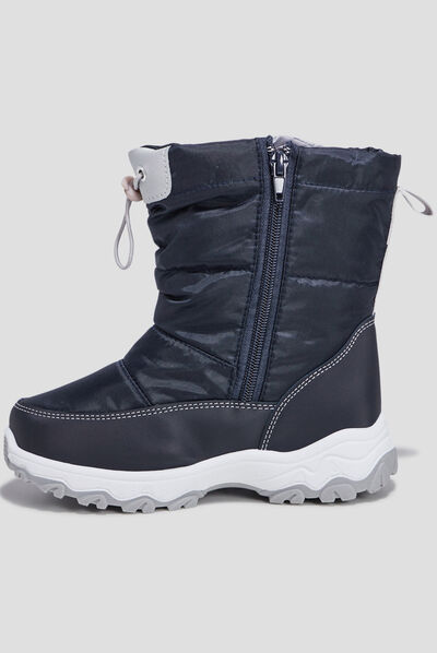 Bottes de neige bleu marine garçon