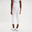 Legging &eacute;lastiqu&eacute; 7/8&egrave;me blanc femme