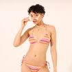 Haut de maillot de bain triangle multicolore femme