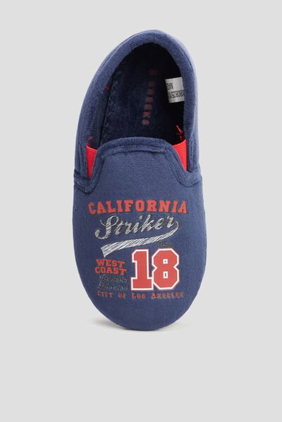 Chaussons Creeks motif California bleu marine garçon