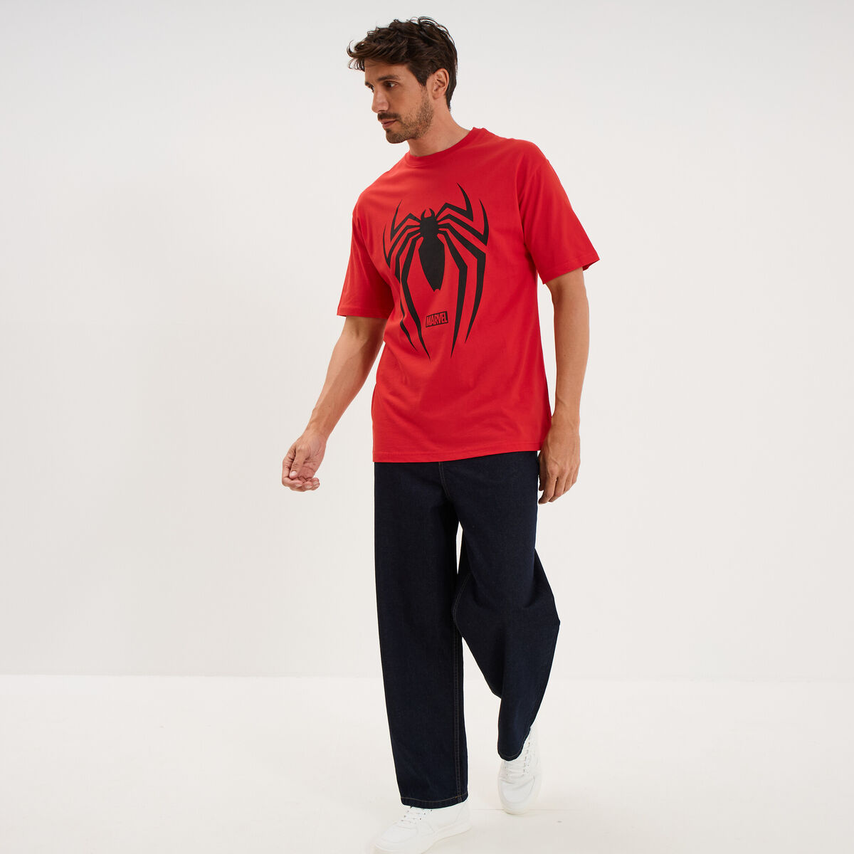 T-shirt &agrave; manches courtes Spider-Man rouge homme